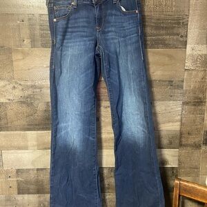Ariat Dark Blue Denim Trouser wide leg size 28R $30